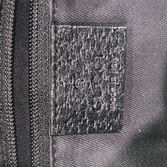 Gucci Black GG Canvas Tote Bag Leather Cloth Pony- style - Picture 8 of 13